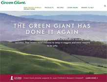 Tablet Screenshot of greengiant.com